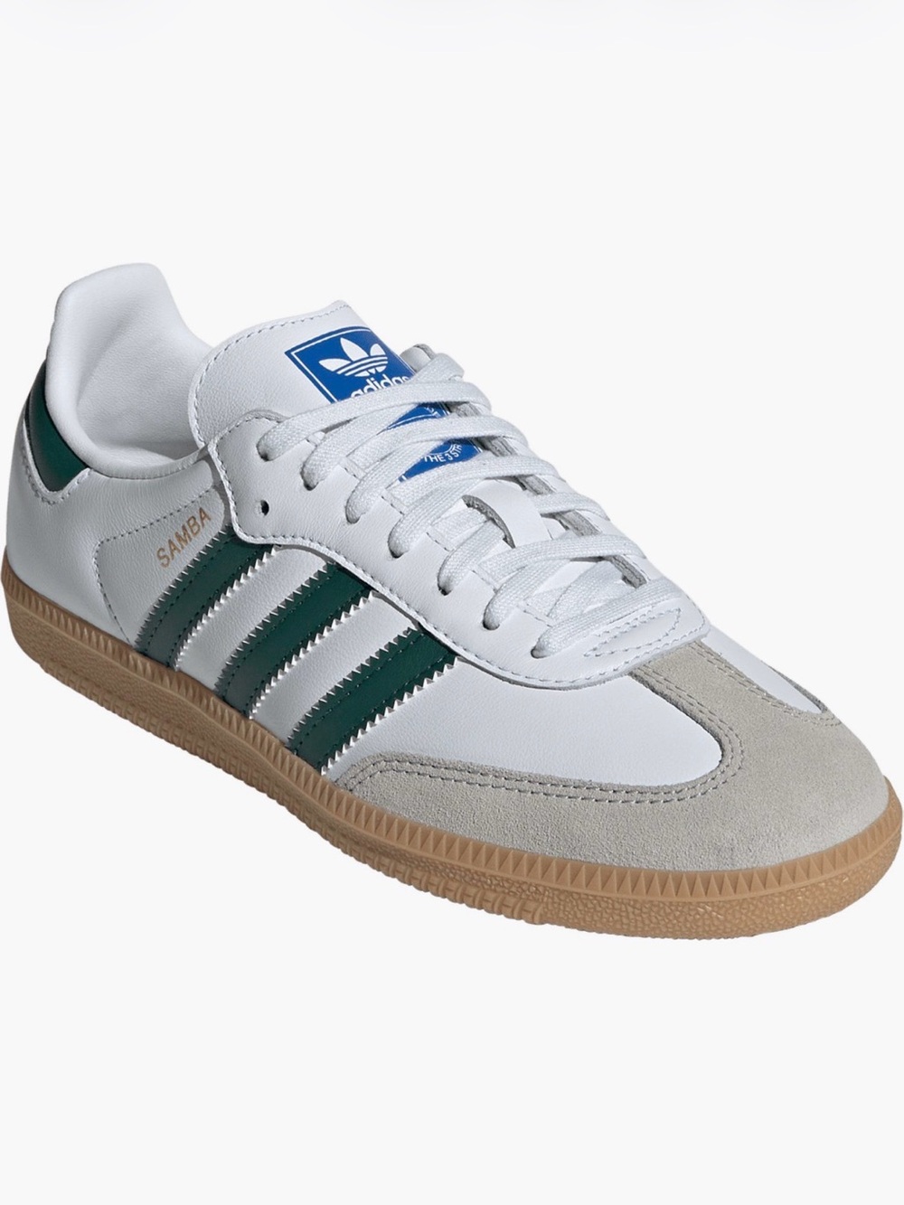 Adidas white Green Gum Samba Classic OG Sneakers kids size 5.5 womens 7